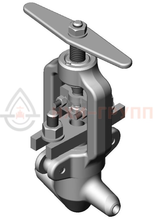 Клапан (вентиль) запорный под приварку ручной 1с-11-1М DN 10 PN 10,0 МПа Т450 °С, корпус ст. 20