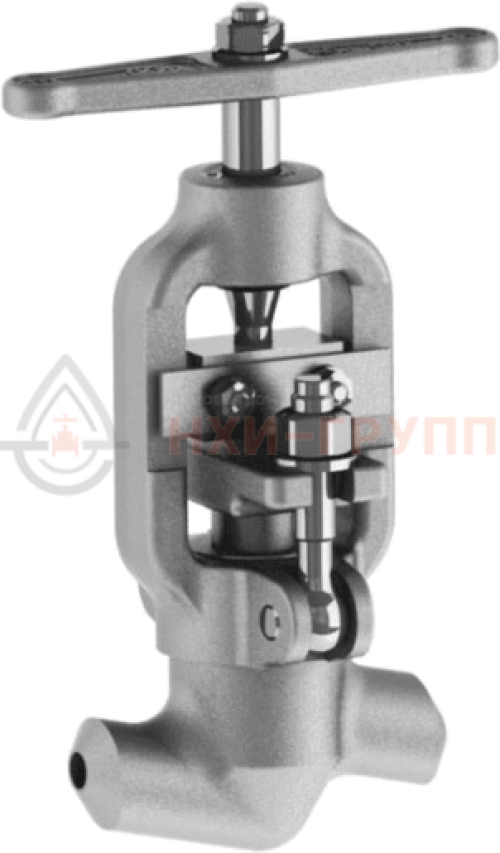 Клапан (вентиль) запорный под приварку ручной 588-10-0 DN 10 PN 37,3 МПа Т280 °С, корпус ст. 20