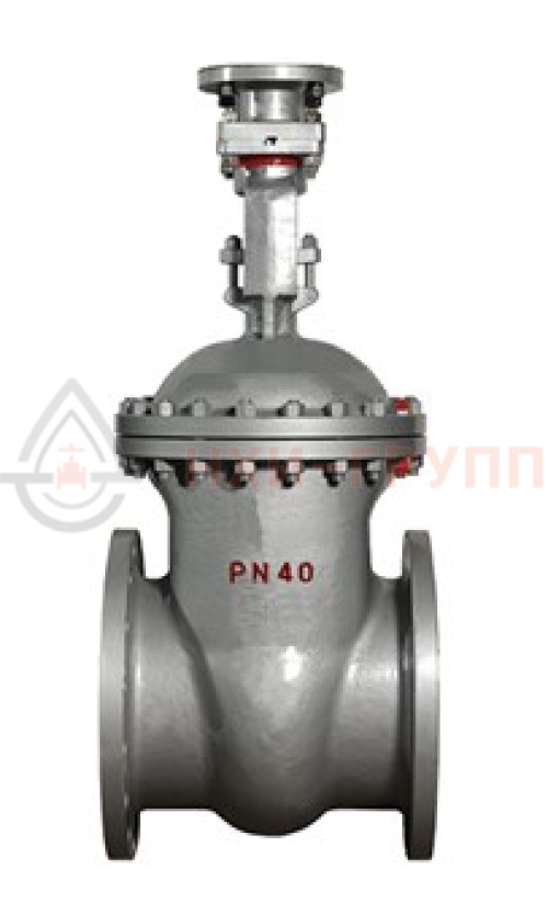 Задвижка клиновая литая с выдвижным шпинделем фланцевая под электропривод 30с915нж DN 500 PN 4,0 МПа У1, корпус ст. 20Л, класс герметичности «А» по ГОСТ 9544-2015