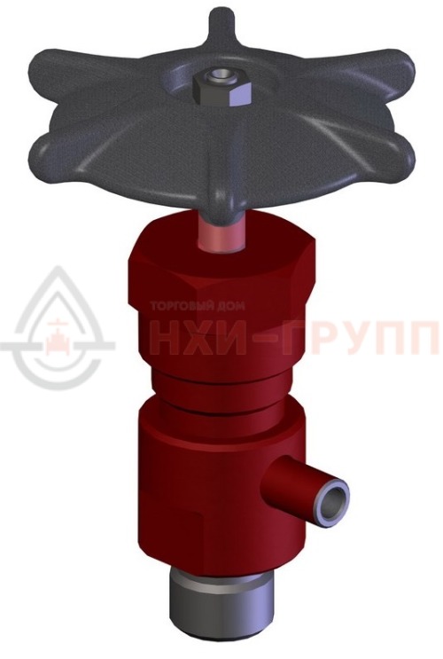 Клапан (вентиль) дренажный под приварку ручной 805-6-0 DN 6 PN 10,0 МПа Т450 °С, корпус ст. 30Х13