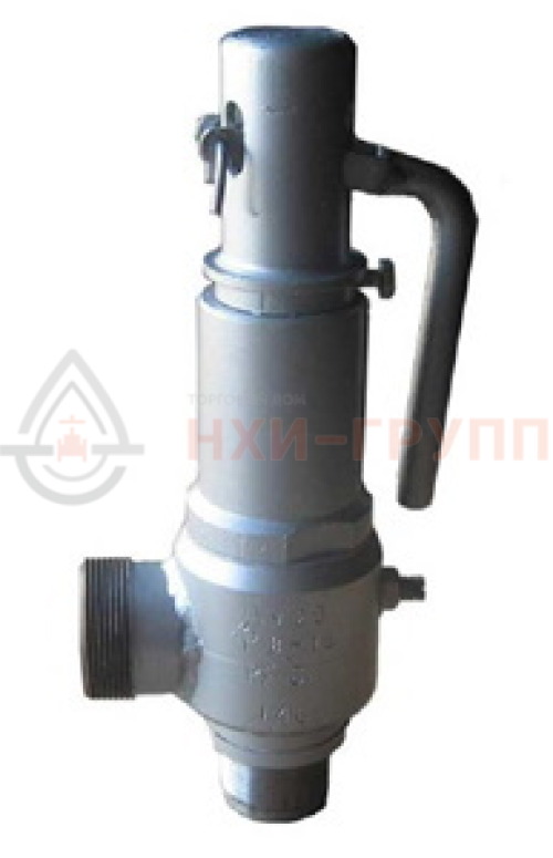 Клапан предохранительный пружинный сальниковый штуцерно-торцевой с приспособлением для принудительного открытия СППКР 25-100нж 17нж84нж DN 25/40 PN 10,0 (вход) / 4,0 (выход) МПа УХЛ1, пружина № ?, Рн=? кгс/см², корпус ст. 12Х18Н9Т, класс герметичности «В» по ГОСТ 9544-2015