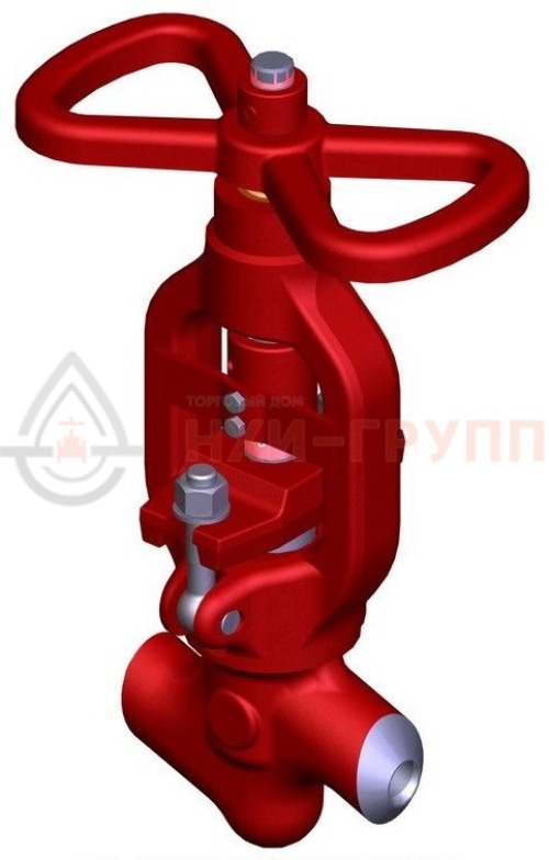 Клапан (вентиль) запорный под приварку ручной 1055-40-0 DN 40 PN 25,0 МПа Т545 °С, корпус ст. 12Х1МФ