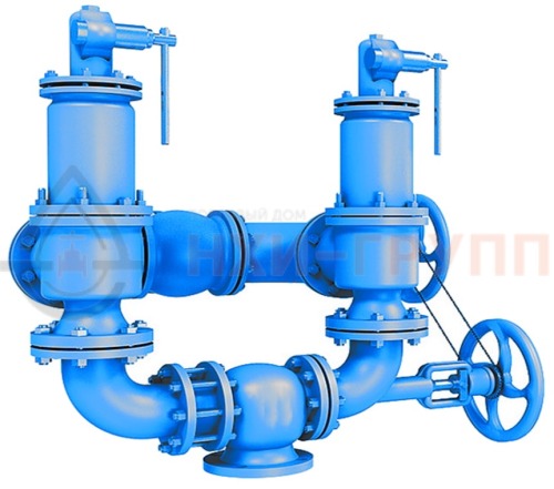 Блок предохранительных клапанов БПУ РС 80-63нж УХЛ1 50нж08нж3