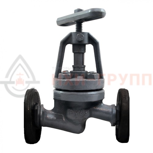 Клапан запорный сальниковый фланцевый ручной 15с52нж9 DN 15 PN 6,3 МПа У1, корпус ст. 25Л, класс герметичности «А» по ГОСТ 9544-2015