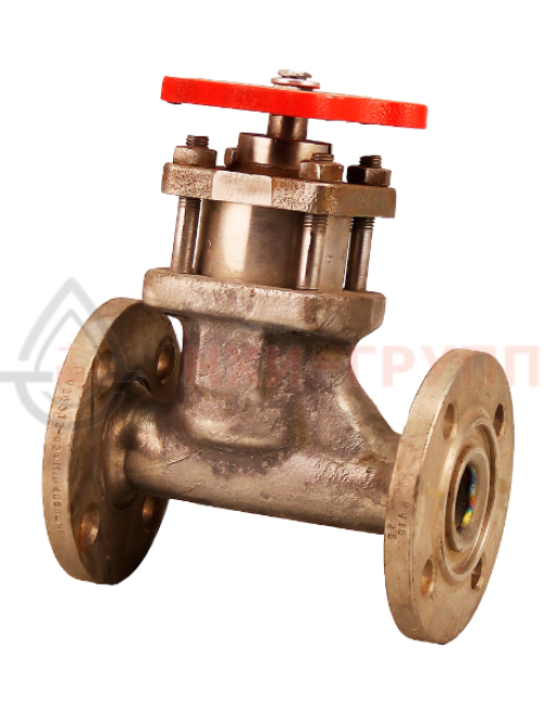 Клапан запорный сильфонный фланцевый ручной 15тн5п2м DN 25 PN 1,6 МПа УХЛ1, корпус ст. ВТ1-0, класс герметичности «А» по ГОСТ 9544-2015