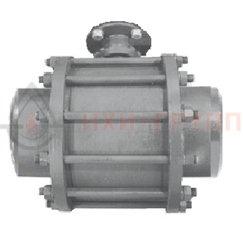 Кран шаровой разборный проходной неполнопроходной муфтовый под электропривод КШ-Р.П.НП.М.ЭП.НХИ.065/050.016.03.УХЛ1 DN 65/50 PN 1,6 МПа, корпус ст. 12Х18Н10Т, класс герметичности «А» по ГОСТ 9544-2015