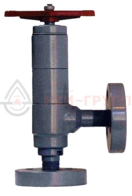 Клапан угловой запорный сальниковый фланцевый ручной 22лс69нж DN 15 РN 40,0 МПа ХЛ1, корпус ст. 18ХГ, класс герметичности «С» по ГОСТ 9544-2015