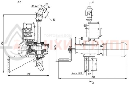 Колонковый электропривод 821-КЭ-0а