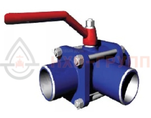 Кран шаровой разборный трехходовой неполнопроходной под приварку ручной КШ-Р.ТХ.НП.П.Р.НХИ.100/080.160.01.У DN 100/80 PN 16,0 МПа, корпус ст. 20, класс герметичности «А» по ГОСТ 9544-2015