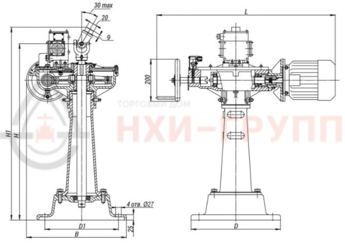 Колонковый электропривод 822-КЭР-0