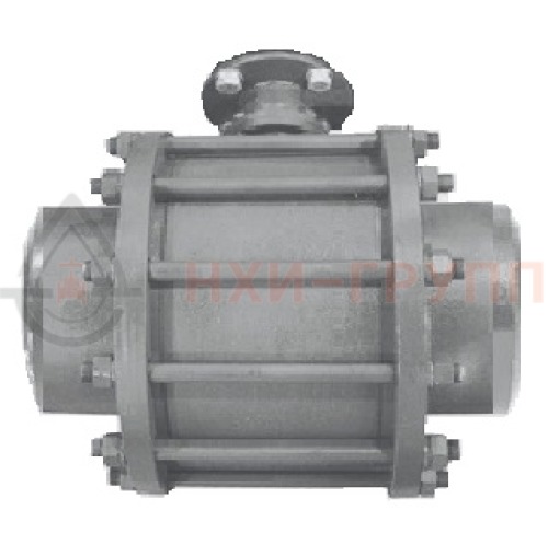 Кран шаровой разборный проходной полнопроходной муфтовый под электропривод КШ-Р.П.ПП.М.ЭП.НХИ.080.016.03.УХЛ1 DN 80 PN 1,6 МПа, корпус ст. 12Х18Н10Т, класс герметичности «А» по ГОСТ 9544-2015