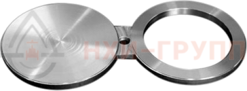 Заглушка поворотная З.П. (II) DN 500 РN 16 кгс/см2 - 20 Т - ММ - 25 - 01 - 06 - 02