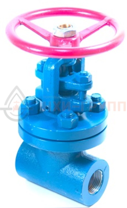 Задвижка кованая стальная клиновая с выдвижным шпинделем муфтовая ручная 30нж76нж DN 40 PN 6,3 МПа УХЛ1, корпус ст. 12Х18Н10Т, класс герметичности «А» по ГОСТ 9544-2015