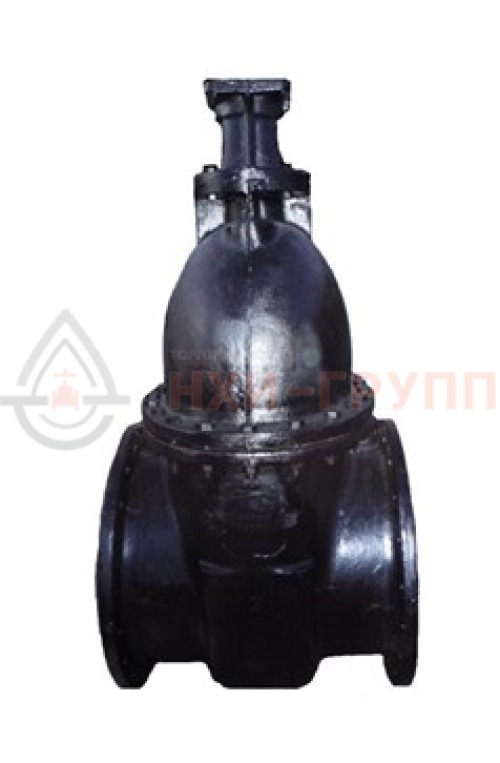 Задвижка параллельная литая с выдвижным шпинделем фланцевая под электропривод 30ч906бр DN 400 PN 1,0 МПа У3, корпус чугун, класс герметичности «D» по ГОСТ 9544-2015