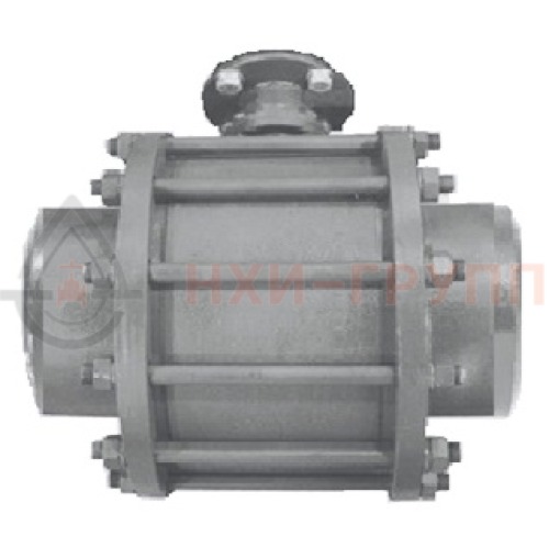 Кран шаровой разборный проходной полнопроходной под приварку под электропривод КШ-Р.П.ПП.П.ЭП.НХИ.010.063.01.У DN 10 PN 6,3 МПа, корпус ст. 20, класс герметичности «А» по ГОСТ 9544-2015