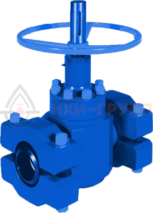 Задвижка шиберная с резиновым уплотнением бугельная ручная ЗПРМ-100х35 DN 100 (4 ⅟₁₆") Pр 35 МПа (5000 psi) ХЛ1/УХЛ1, класс герметичности «А» по ГОСТ 9544-2015