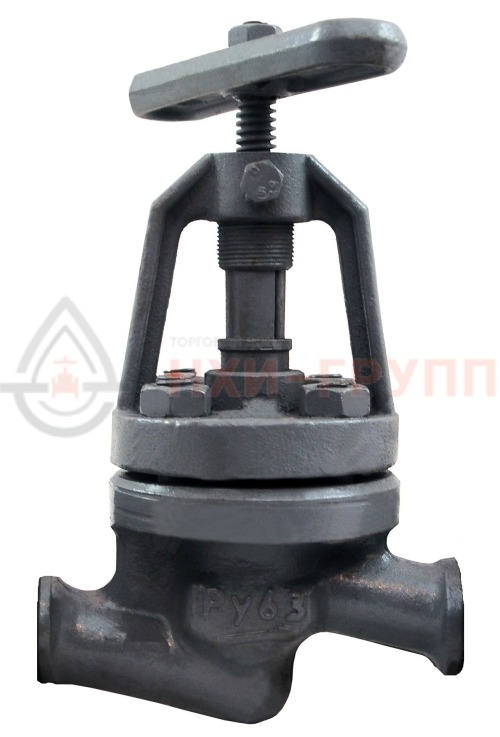 Клапан запорный сальниковый под приварку ручной 15с52нж11 DN 32 PN 6,3 МПа У1, корпус ст. 25Л, класс герметичности «А» по ГОСТ 9544-2015
