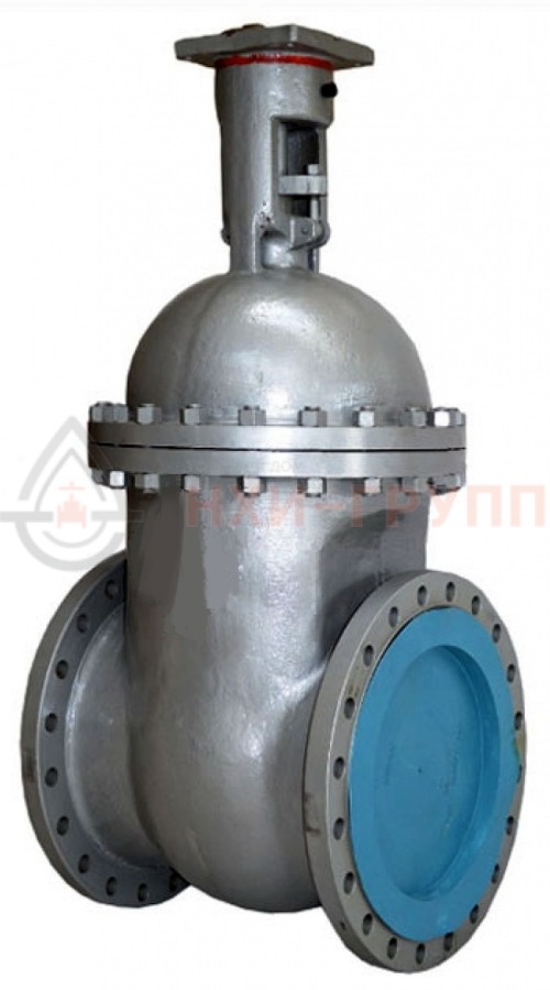 Задвижка клиновая литая с невыдвижным шпинделем фланцевая под электропривод 30с927нж DN 500 PN 2,5 МПа У1, корпус ст. 20Л, класс герметичности «А» по ГОСТ 9544-2015