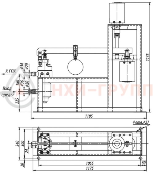 Клапан импульсный под приварку с электромагнитным приводом 586-20-ЭМ-03 DN 20 PN 9,8 МПа Т540 °С, корпус ст. 12Х1МФ