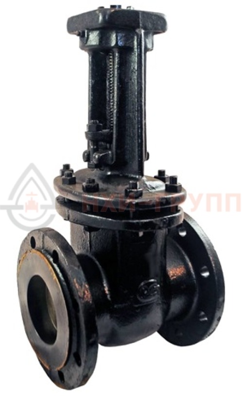 Задвижка параллельная литая с выдвижным шпинделем фланцевая под электропривод 30ч906бр DN 300 PN 1,0 МПа У3, корпус чугун, класс герметичности «D» по ГОСТ 9544-2015