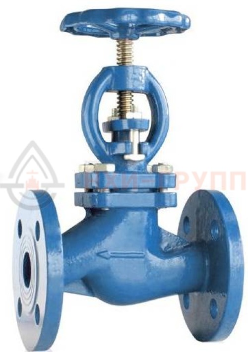 Клапан запорный сальниковый фланцевый ручной 15нж22п DN 40 PN 4,0 МПа УХЛ1, корпус ст. 08Х18Н10, класс герметичности «А» по ГОСТ 9544-2015