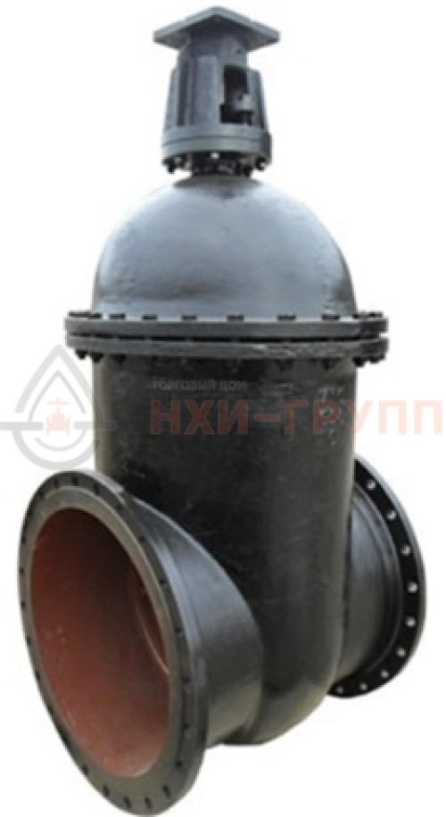 Задвижка клиновая литая с невыдвижным шпинделем фланцевая под электропривод 30ч930бр DN 1000 PN 1,0 МПа У3, корпус чугун, класс герметичности «D» по ГОСТ 9544-2015