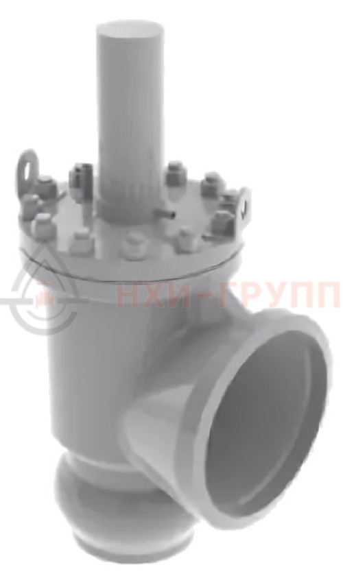 Клапан предохранительный под приварку 7с-8-1 DN 150 PN 4,5 МПа Т450 °С, корпус ст. 25Л