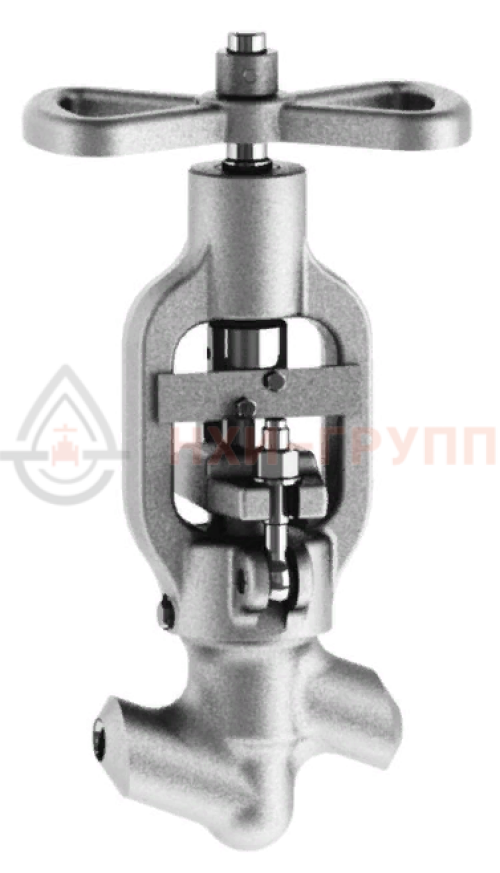 Клапан (вентиль) запорный под приварку ручной 1456-32-0 DN 32 PN 10,0 МПа  Т250 °С, корпус ст. 20