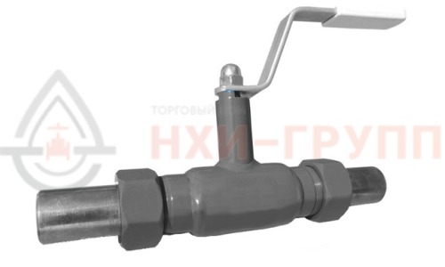 Кран шаровой цельносварной проходной неполнопроходной штуцерный ручной КШ-Ц.П.НП.Ш.Р.НХИ.025/020.040.01.У DN 25/20 PN 4,0 МПа, корпус ст. 20, класс герметичности «А» по ГОСТ 9544-2015