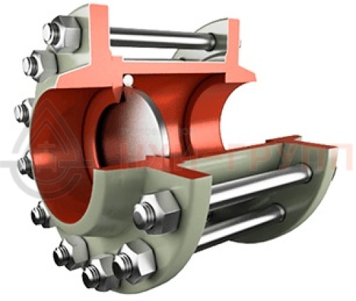 Клапан обратный поворотный межфланцевый (стяжное в сборе) 19с63нж DN 50 PN 6,3 МПа У1, корпус ст. 20