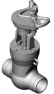 Задвижка запорная под приварку с цилиндрическим редуктором Т-116бс DN 150 PN 10,0 МПа Т450 °С, корпус ст. 25Л