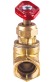 Клапан запорный сальниковый муфтовый ручной 15б3р DN 25 PN 1,6 МПа УХЛ4, корпус латунь, класс герметичности «А» по ГОСТ 9544-2015